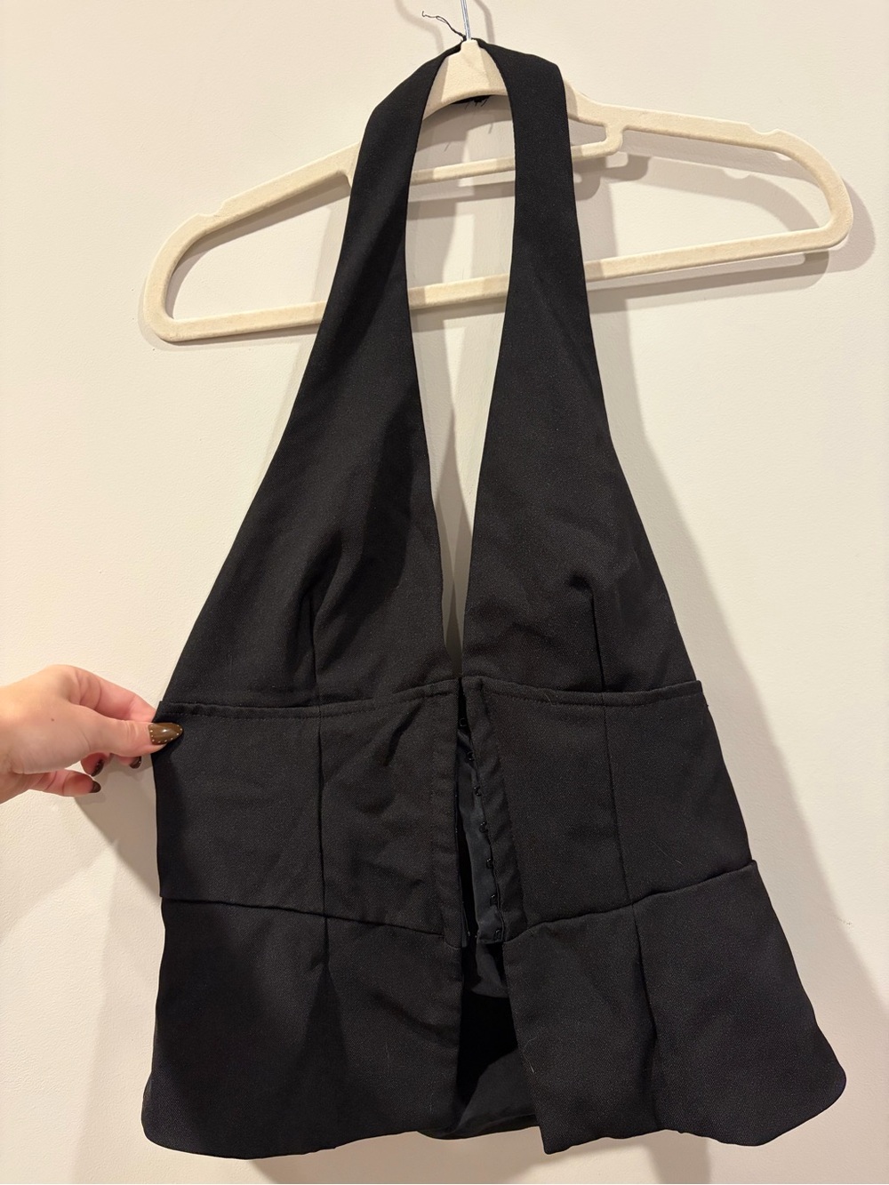 Black Halter Jumpsuit Top - Women's Stylish Halter